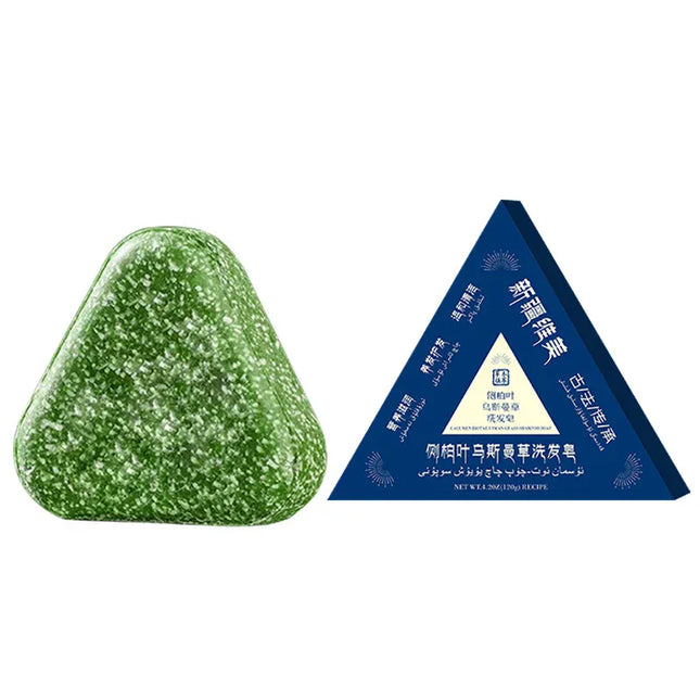 EcoWarra Natural Usman Grass Herbal Shampoo Bar – Oil Control, Anti-Dandruff & Hair Growth Care