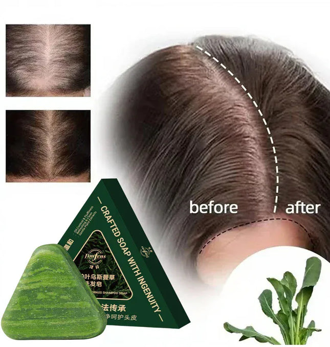 EcoWarra Natural Usman Herbal Shampoo Bar – Oil Control, Itch Relief & Healthy Hair Growth Support