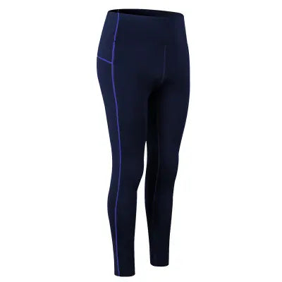 EcoWarra Navy Pants / L Winter Thermal Fleece Yoga Suit Stretch Running Set Woman Gym Workout Hot Shirt And Leggings Sportswear Fitness Sport Tracksuit