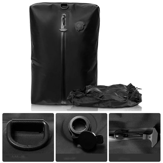 EcoWarra New Reusable Vacuum Bags for Travel Waterproof Space Saver Vacuum Compression Bag Dustproof Luggage Vacuum Storage Bag Backpack