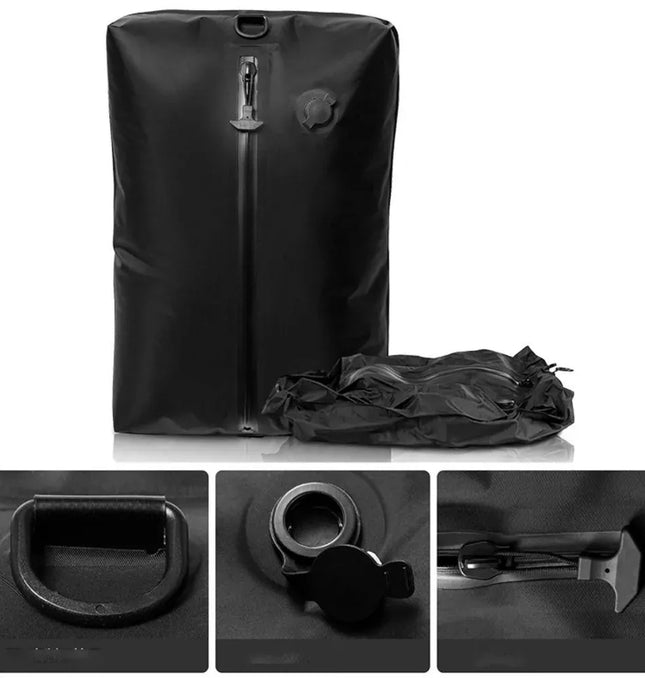 EcoWarra New Reusable Vacuum Bags for Travel Waterproof Space Saver Vacuum Compression Bag Dustproof Luggage Vacuum Storage Bag Backpack