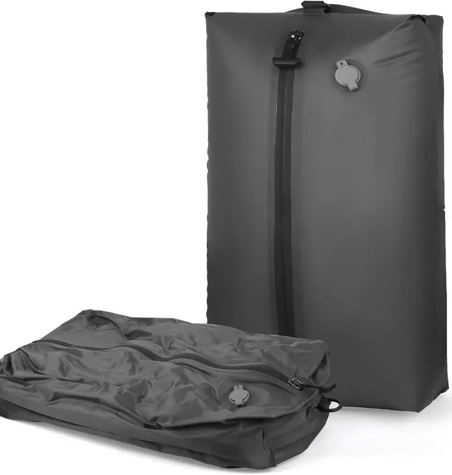 EcoWarra New Reusable Vacuum Bags for Travel Waterproof Space Saver Vacuum Compression Bag Dustproof Luggage Vacuum Storage Bag Backpack
