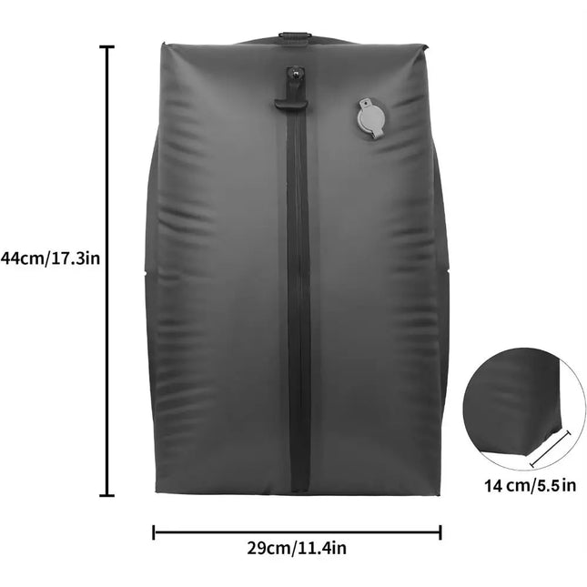 EcoWarra New Reusable Vacuum Bags for Travel Waterproof Space Saver Vacuum Compression Bag Dustproof Luggage Vacuum Storage Bag Backpack