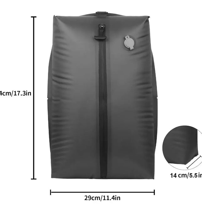 EcoWarra New Reusable Vacuum Bags for Travel Waterproof Space Saver Vacuum Compression Bag Dustproof Luggage Vacuum Storage Bag Backpack