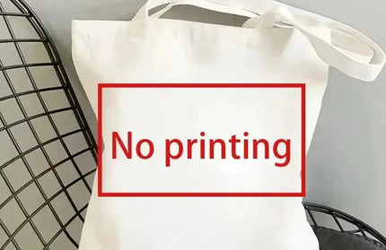 EcoWarra No printing / 35CMX45CM Funny Totoro Spirit Cartoon Ladies Handbag Fashion Canvas Shoulder Bag Eco Large Capacity Shopping Bag Leisure Travel Schoolbag
