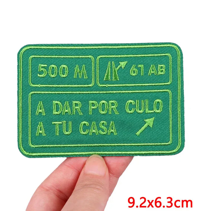 EcoWarra Outdoor Nature Camping Traveler Embroidered Patch Iron On Patches For Clothing Thermoadhesive Patches Hiking Patch For Backpack