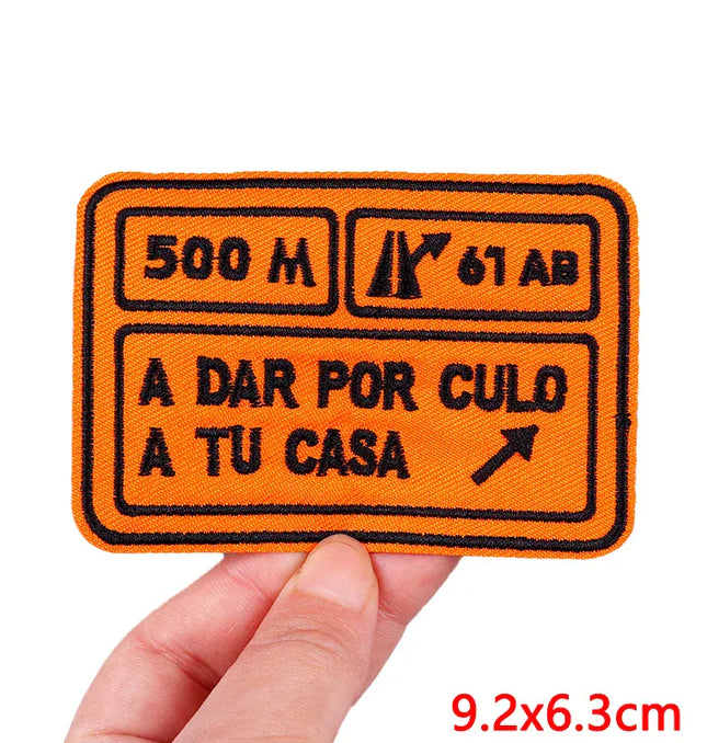 EcoWarra Outdoor Nature Camping Traveler Embroidered Patch Iron On Patches For Clothing Thermoadhesive Patches Hiking Patch For Backpack