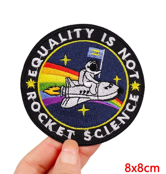 EcoWarra Outdoor Nature Camping Traveler Embroidered Patch Iron On Patches For Clothing Thermoadhesive Patches Hiking Patch For Backpack