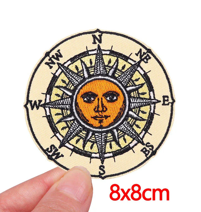 EcoWarra Outdoor Nature Camping Traveler Embroidered Patch Iron On Patches For Clothing Thermoadhesive Patches Hiking Patch For Backpack