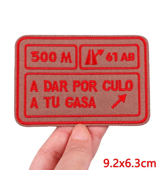 EcoWarra Outdoor Nature Camping Traveler Embroidered Patch Iron On Patches For Clothing Thermoadhesive Patches Hiking Patch For Backpack