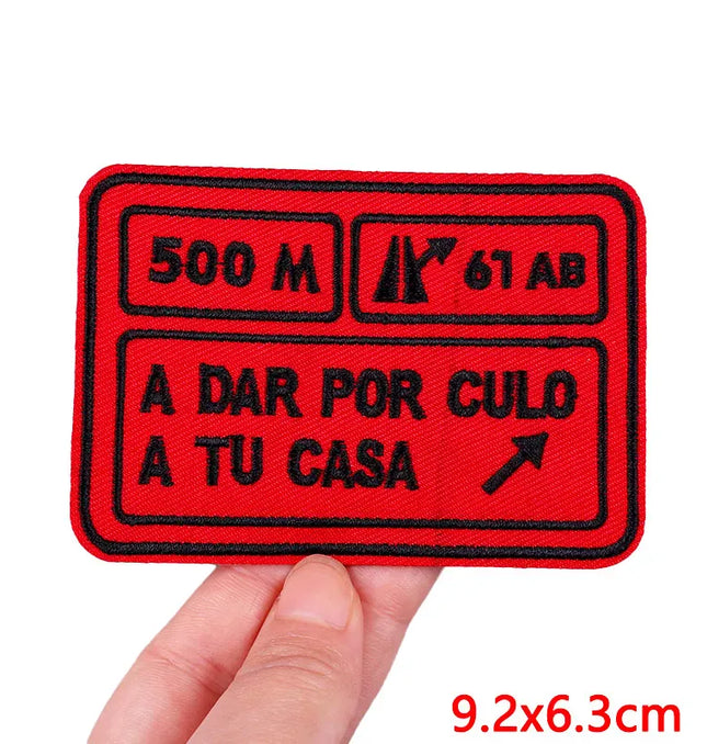 EcoWarra Outdoor Nature Camping Traveler Embroidered Patch Iron On Patches For Clothing Thermoadhesive Patches Hiking Patch For Backpack
