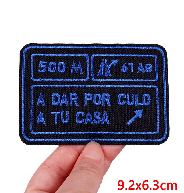 EcoWarra Outdoor Nature Camping Traveler Embroidered Patch Iron On Patches For Clothing Thermoadhesive Patches Hiking Patch For Backpack