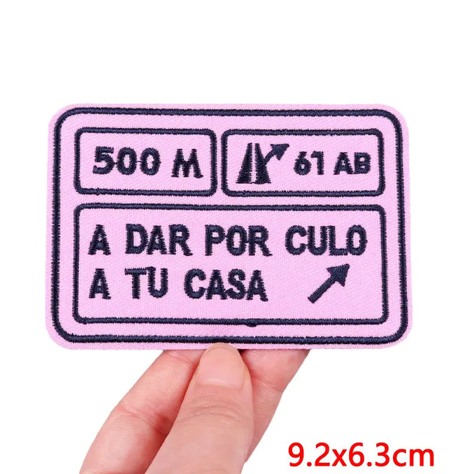 EcoWarra Outdoor Nature Camping Traveler Embroidered Patch Iron On Patches For Clothing Thermoadhesive Patches Hiking Patch For Backpack
