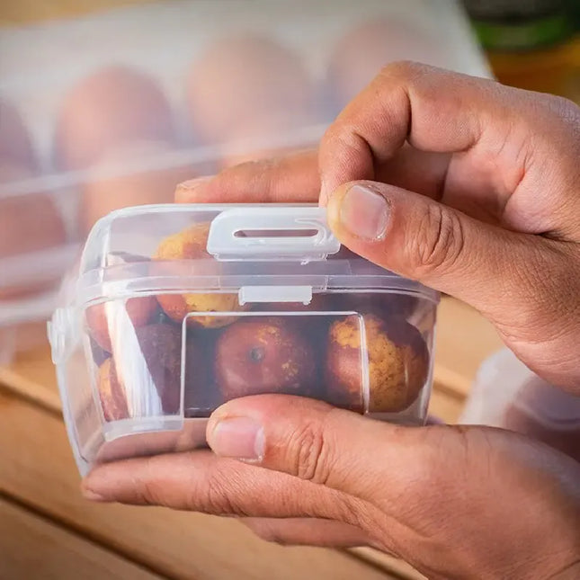 EcoWarra Outdoor Shockproof Egg Box Storage Box, Portable Camping Shatterproof Egg Tray, Home Plastic Protection Box, Travel Shatterproof