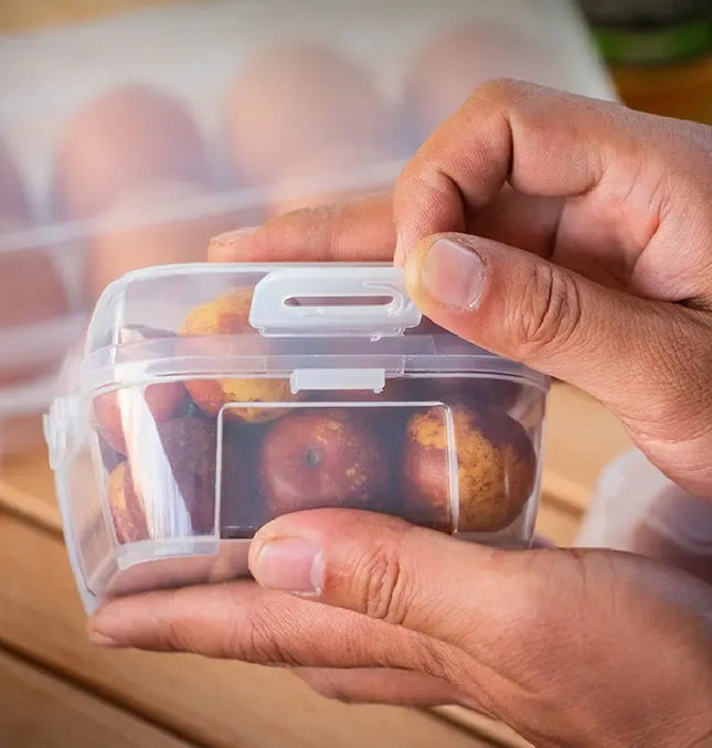 EcoWarra Outdoor Shockproof Egg Box Storage Box, Portable Camping Shatterproof Egg Tray, Home Plastic Protection Box, Travel Shatterproof