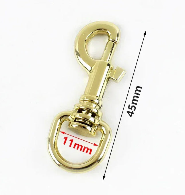EcoWarra PaleLightGold-11mm / 20Pcs 5/10/20Pcs 11/15mm Metal Buckle Bag Strap Keychain Swivel Trigger Clips Lobster Clasp Dog Collar Snap Hook Carabiner Accessories