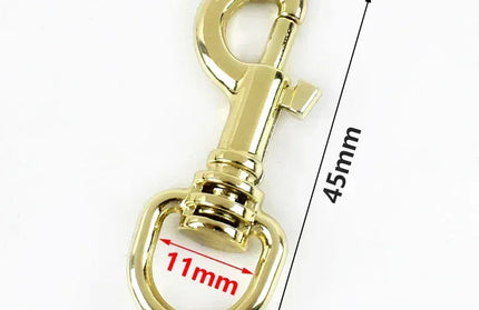 EcoWarra PaleLightGold-11mm / 5Pcs 5/10/20Pcs 11/15mm Metal Buckle Bag Strap Keychain Swivel Trigger Clips Lobster Clasp Dog Collar Snap Hook Carabiner Accessories