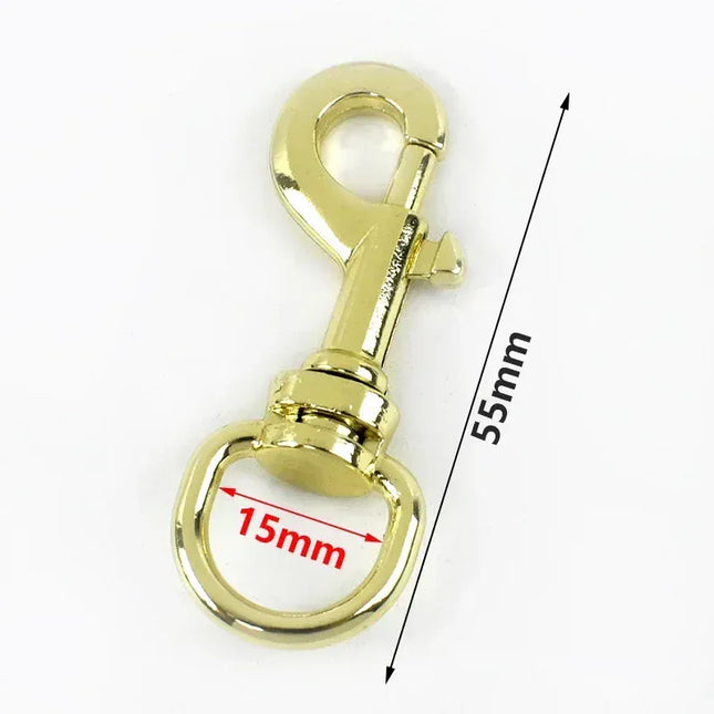 EcoWarra PaleLightGold-15mm / 20Pcs 5/10/20Pcs 11/15mm Metal Buckle Bag Strap Keychain Swivel Trigger Clips Lobster Clasp Dog Collar Snap Hook Carabiner Accessories