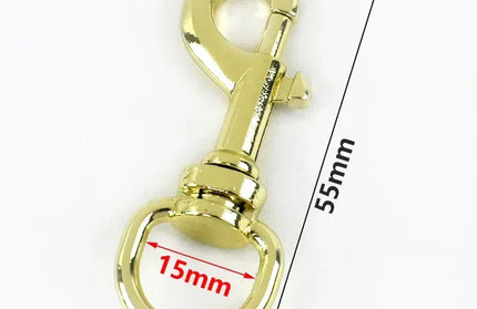 EcoWarra PaleLightGold-15mm / 5Pcs 5/10/20Pcs 11/15mm Metal Buckle Bag Strap Keychain Swivel Trigger Clips Lobster Clasp Dog Collar Snap Hook Carabiner Accessories