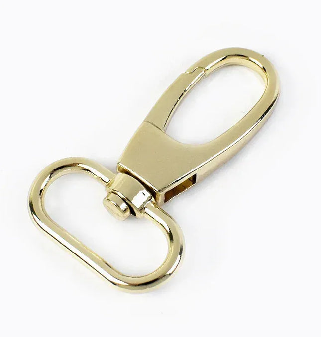 EcoWarra PaleLightGold / 19mm-10Pcs 5/10Pcs 19/25/32/38mm Metal Buckle Swivel Clasp for Strap Dog Collar Webbing Trigger Clip Snap Hooks DIY Bag Buckles Accessories
