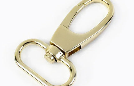 EcoWarra PaleLightGold / 38mm-5Pcs 5/10Pcs 19/25/32/38mm Metal Buckle Swivel Clasp for Strap Dog Collar Webbing Trigger Clip Snap Hooks DIY Bag Buckles Accessories