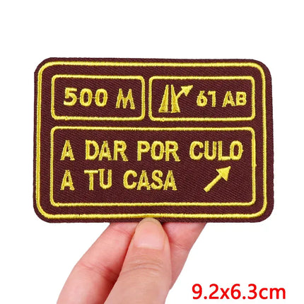 EcoWarra PE9394CT Outdoor Nature Camping Traveler Embroidered Patch Iron On Patches For Clothing Thermoadhesive Patches Hiking Patch For Backpack