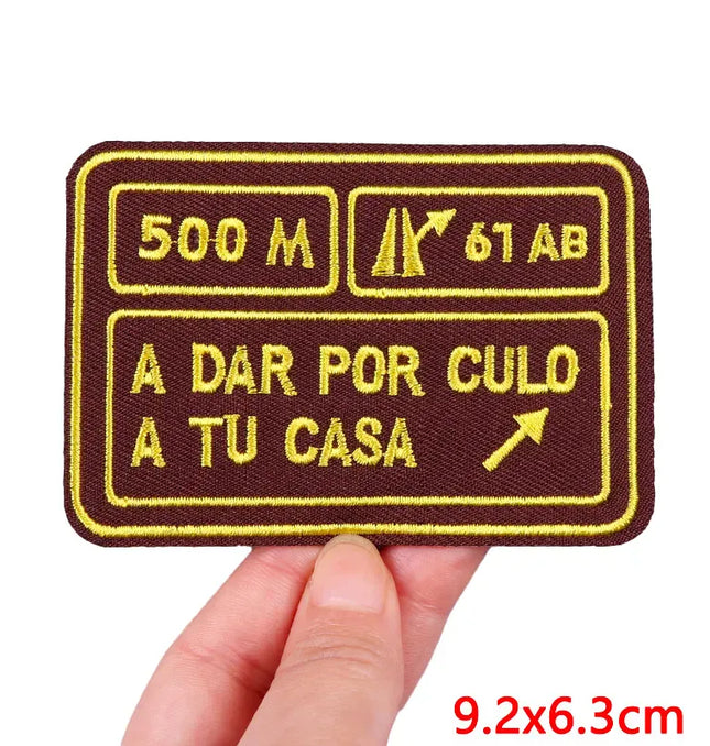 EcoWarra PE9394CT Outdoor Nature Camping Traveler Embroidered Patch Iron On Patches For Clothing Thermoadhesive Patches Hiking Patch For Backpack