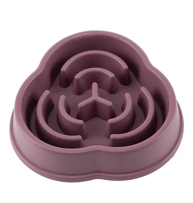EcoWarra Picture color Pet Cat Dog Slow Food Bowl Fat Help Healthy Round Anti-choking Thickened And Non-slip Multiple Colors Shapes