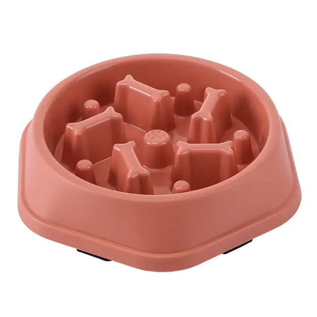 EcoWarra Picture color Pet Cat Dog Slow Food Bowl Fat Help Healthy Round Anti-choking Thickened And Non-slip Multiple Colors Shapes