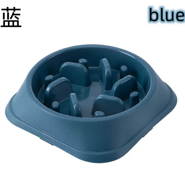 EcoWarra Picture color Pet Cat Dog Slow Food Bowl Fat Help Healthy Round Anti-choking Thickened And Non-slip Multiple Colors Shapes