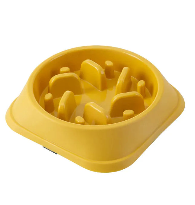 EcoWarra Picture color Pet Cat Dog Slow Food Bowl Fat Help Healthy Round Anti-choking Thickened And Non-slip Multiple Colors Shapes
