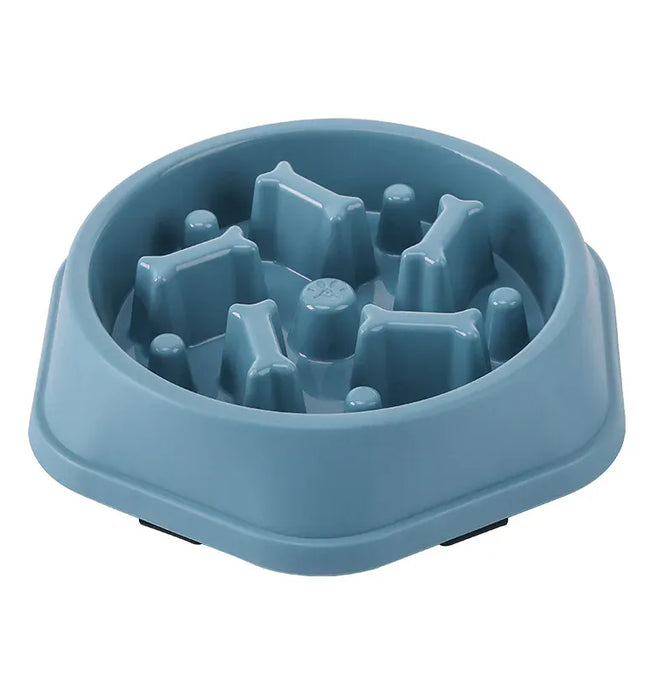 EcoWarra Picture color Pet Cat Dog Slow Food Bowl Fat Help Healthy Round Anti-choking Thickened And Non-slip Multiple Colors Shapes