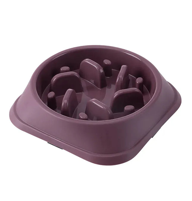 EcoWarra Picture color Pet Cat Dog Slow Food Bowl Fat Help Healthy Round Anti-choking Thickened And Non-slip Multiple Colors Shapes