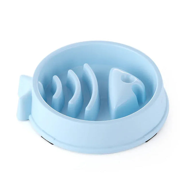 EcoWarra Picture color Pet Cat Dog Slow Food Bowl Fat Help Healthy Round Anti-choking Thickened And Non-slip Multiple Colors Shapes