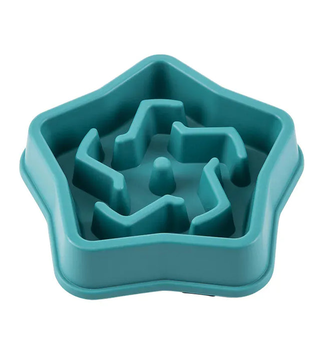 EcoWarra Picture color Pet Cat Dog Slow Food Bowl Fat Help Healthy Round Anti-choking Thickened And Non-slip Multiple Colors Shapes