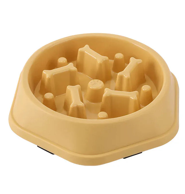 EcoWarra Picture color Pet Cat Dog Slow Food Bowl Fat Help Healthy Round Anti-choking Thickened And Non-slip Multiple Colors Shapes