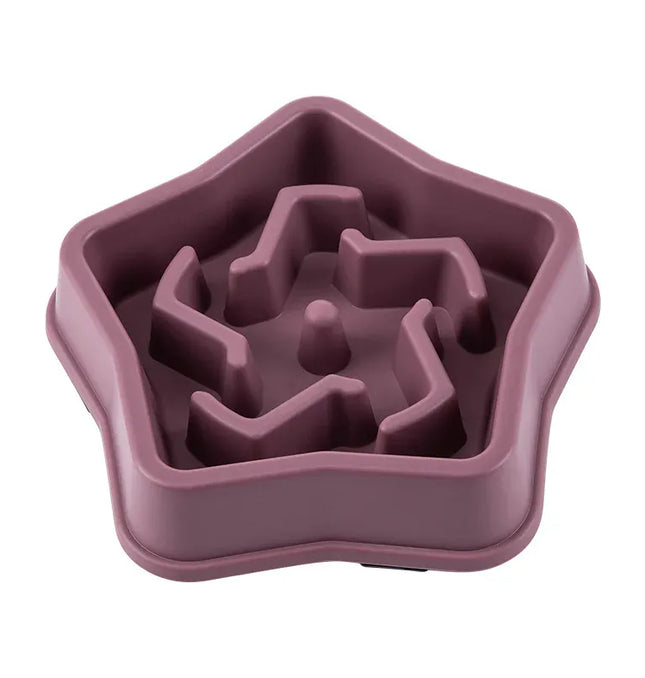 EcoWarra Picture color Pet Cat Dog Slow Food Bowl Fat Help Healthy Round Anti-choking Thickened And Non-slip Multiple Colors Shapes
