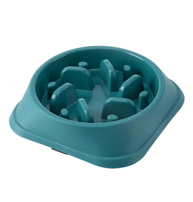 EcoWarra Picture color Pet Cat Dog Slow Food Bowl Fat Help Healthy Round Anti-choking Thickened And Non-slip Multiple Colors Shapes