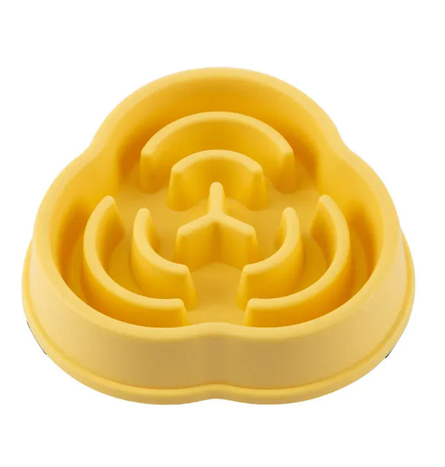 EcoWarra Picture color Pet Cat Dog Slow Food Bowl Fat Help Healthy Round Anti-choking Thickened And Non-slip Multiple Colors Shapes