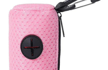 EcoWarra Pink Dog Poop Pickup Bag Holder Pet Waste Bag Dispenser for Dog Pooper Cleaning Tool