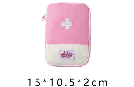 EcoWarra Pink-S 4 Sizes Portable Medicine Bag Travel First Aid Kit Medicine Bag Storage Bag Survival Kit Medicine Box Outdoor Emergency Camping