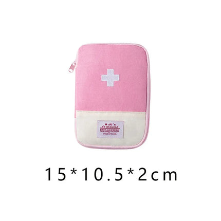 EcoWarra Pink-S 4 Sizes Portable Medicine Bag Travel First Aid Kit Medicine Bag Storage Bag Survival Kit Medicine Box Outdoor Emergency Camping