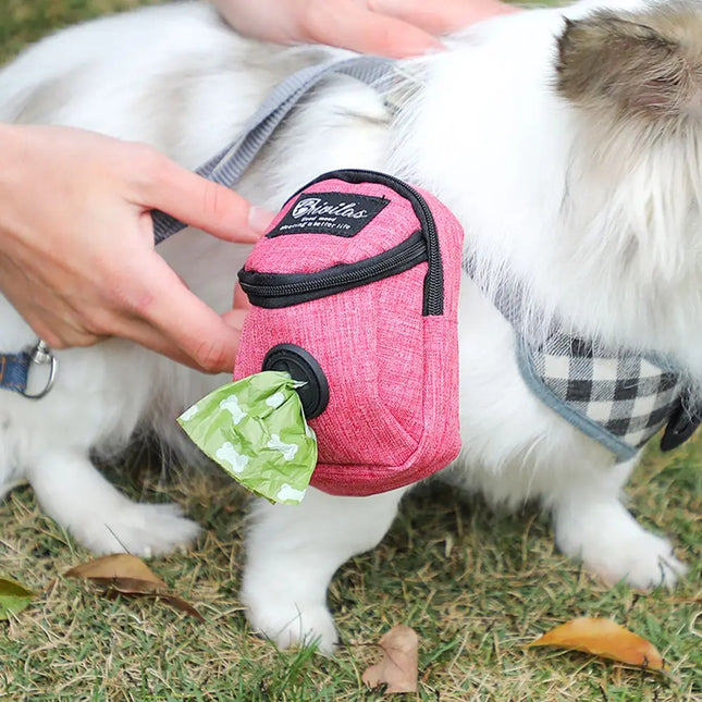 EcoWarra Portable Dog Training Treat Bag Outdoor Pet Dog Treat Pouch Puppy Snack Reward Waist Bag Dog Poop Bag Dog Carriers Bags