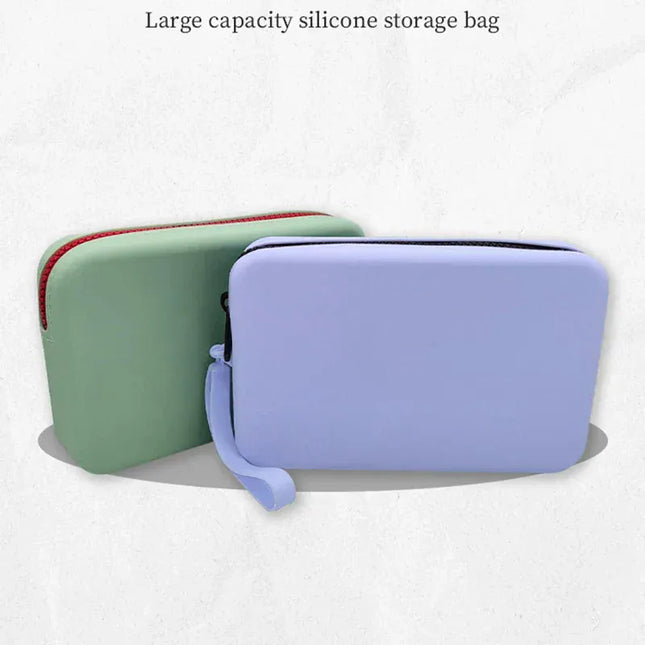 EcoWarra Portable Silicone Underwear Storage Bag Large Capacity Waterproof Zipper Pouch Desktop Storage Toiletries Bag Lipstick Bags