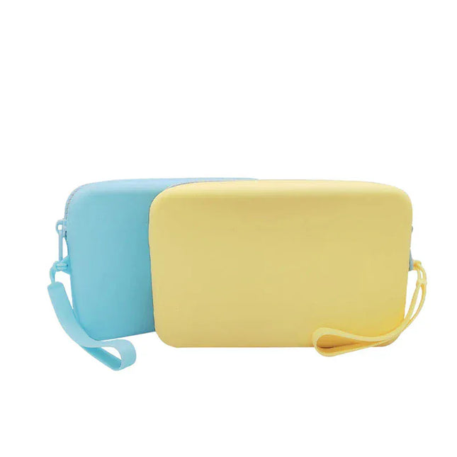 EcoWarra Portable Silicone Underwear Storage Bag Large Capacity Waterproof Zipper Pouch Desktop Storage Toiletries Bag Lipstick Bags