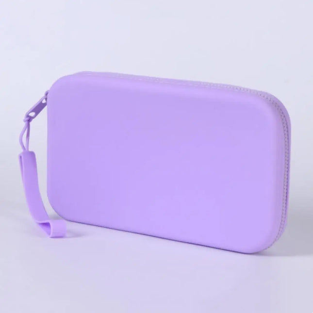 EcoWarra Portable Silicone Underwear Storage Bag Large Capacity Waterproof Zipper Pouch Desktop Storage Toiletries Bag Lipstick Bags