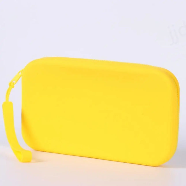 EcoWarra Portable Silicone Underwear Storage Bag Large Capacity Waterproof Zipper Pouch Desktop Storage Toiletries Bag Lipstick Bags