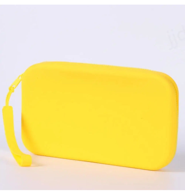 EcoWarra Portable Silicone Underwear Storage Bag Large Capacity Waterproof Zipper Pouch Desktop Storage Toiletries Bag Lipstick Bags