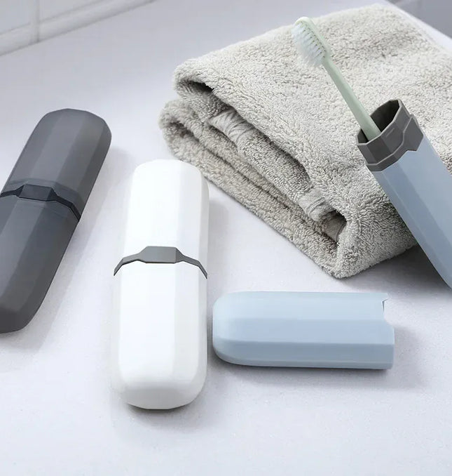 EcoWarra Portable Toothbrush Cover Storage Box, Daily Outdoor Travel, Hiking, Camping, Toothbrush Holder Case, Bathroom Accessories