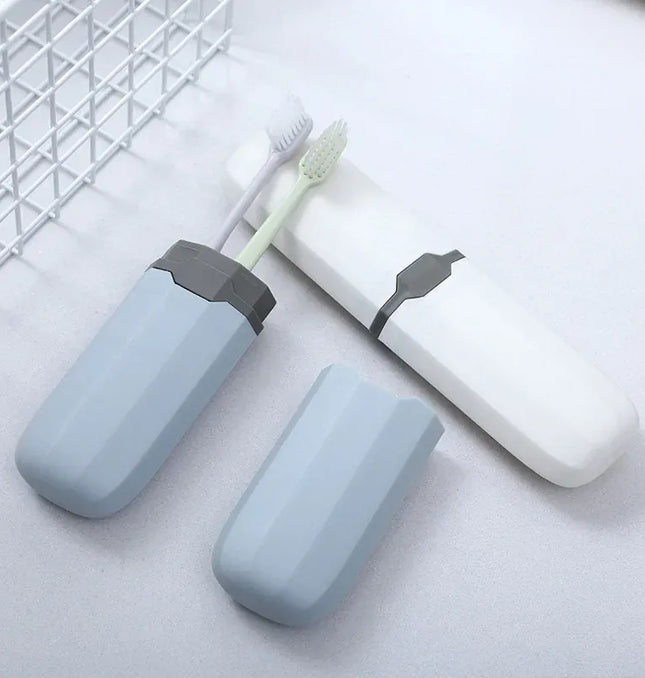 EcoWarra Portable Toothbrush Cover Storage Box, Daily Outdoor Travel, Hiking, Camping, Toothbrush Holder Case, Bathroom Accessories